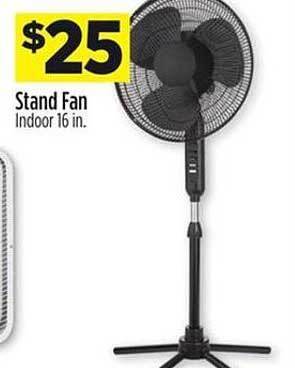 Dollar General Stand Fan Indoor 16 In offer