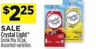 Dollar General Crystal Light Drink Mix 10pk Assorted Varieties offer