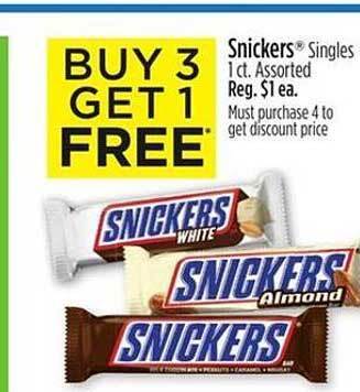 Dollar General Snickers Singles offer