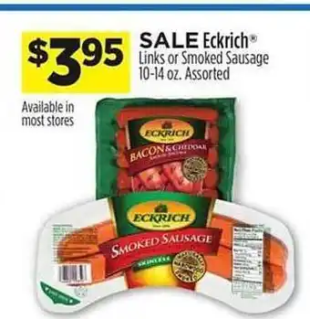 Dollar General Eckrich Links Or Smoked Sausage Assorted offer