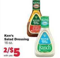 Family Fare Ken's Salad Dressing offer