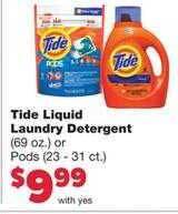Family Fare Tide Liquid Laundry Detergent offer