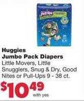 Family Fare Huggies Jumbo Pack Diapers offer