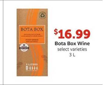 Fareway Bota Box Wine offer