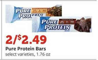 Fareway Pure Protein Bars offer