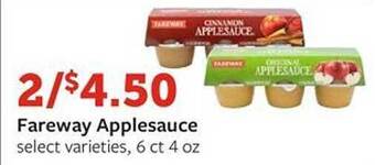 Fareway Fareway Applesauce offer