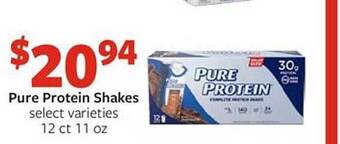 Fareway Pure Protein Shakes offer