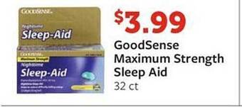 Fareway Goodsense Maximum Strength Sleep Aid offer