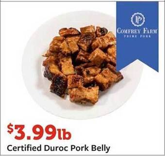Fareway Certified Duroc Pork Belly offer