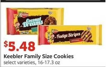 Fareway Keebler Family Size Cookies offer