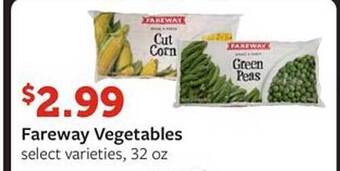 Fareway Fareway Vegetables offer