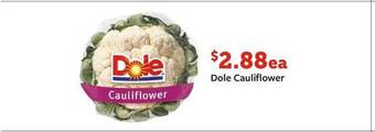 Fareway Dole Cauliflower offer