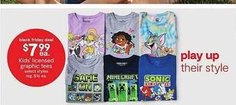 JC Penney Kids' Licensed Graphic Tees Select Styles offer