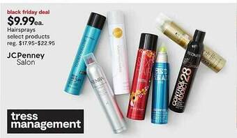 JC Penney Hairsprays Select Products offer