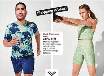 JC Penney Men's & Women's Xersion Activewear Select Styles offer