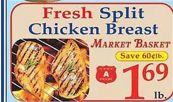 Market Basket Fresh Split Chicken Breast offer
