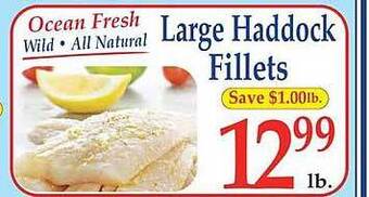 Market Basket Large Haddock Fillets offer