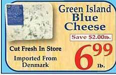 Market Basket Green Island Blue Cheese offer