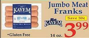 Market Basket Jumbo Meat Franks offer