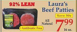 Market Basket Laura's Beef Patties offer