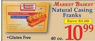 Market Basket Natural Casing Franks offer