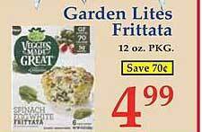 Market Basket Garden Lites Frittata offer