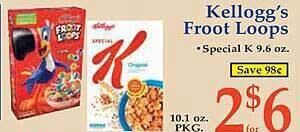 Market Basket Kellogg's Froot Loops offer