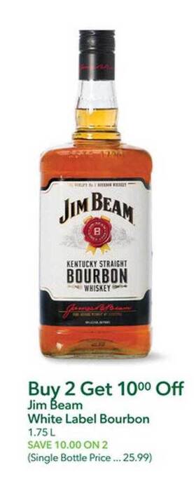 Publix Jim Beam White Label Bourbon offer