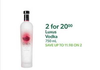 Publix Luxus Vodka offer