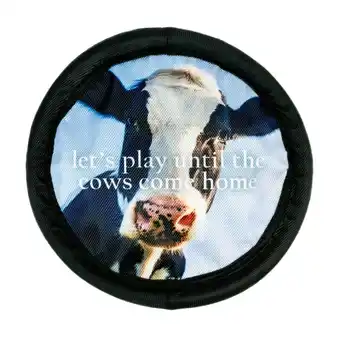Territory 9" flying cow soft flyer dog toy
