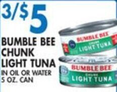 Compare Foods Chunk Light Tuna 5 oz. offer