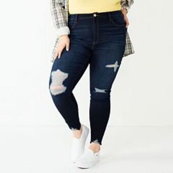 Kohl's Juniors' plus size so® super high rise jeggings offer
