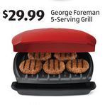 Aldi George Foreman 5-Serving Grill offer