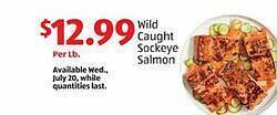 Aldi Wild Caught Sockeye Salmon offer
