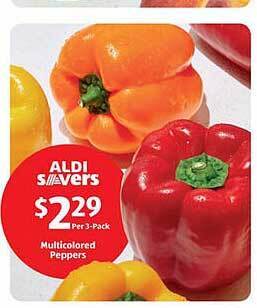 Aldi Multicolored Peppers offer