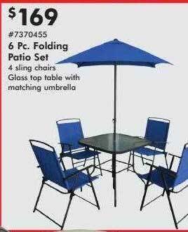 Valu Home Centers 6 Pc Folding Patio Set offer