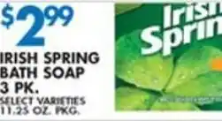 Compare Foods Irish Spring Bath Soap 3 pk. 11.25 oz. offer