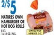 Compare Foods Hamburger or Hot Dog Rolls offer