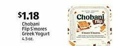 Aldi Chobani Flip S'mores Greek Yogurt offer