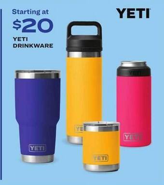Academy Yeti Drinkware offer