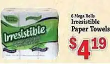 Food Depot Irresistible Paper Towels offer