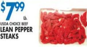 Lean Pepper Steaks