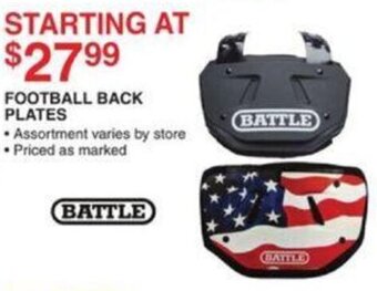 Dunham's Sports Football Back Plates offer