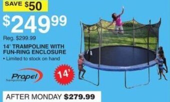 Dunham's Sports 14' Trampoline With Fun-Ring Enclosure offer