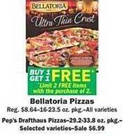 Schnucks Bellatoria Pizzas offer