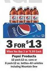 Schnucks Pepsi Products offer