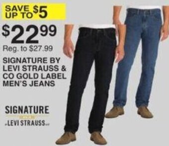 Dunham's Sports Signature By Levi Strauss & Co Gold Label Men's Jeans offer