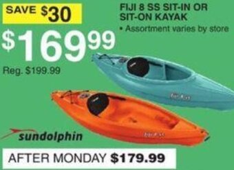 Dunham's Sports Fiji 8 SS Sit-In Or Sit-On Kayak offer