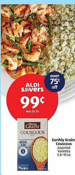 Aldi Earthly Grains Couscous offer