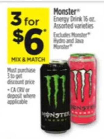 Dollar General Monster Energy Drink offer